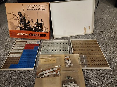 #ad GDW OPERATION CRUSADER MONSTER GAME FROM 1978. Used. 5% punched. $65.00