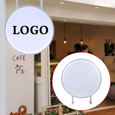 #ad 20quot;Round LED Light Box Sign Double Side Outdoor Advertising Blank Billboard $64.60