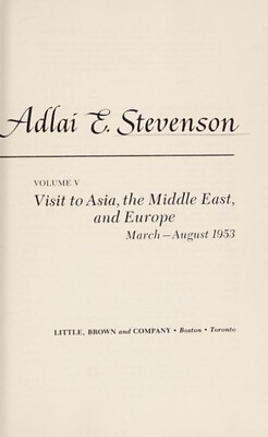 #ad The Papers of Adlai E. Stevenson Hardcover $4.50