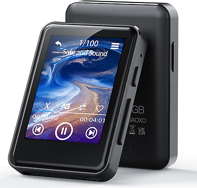 #ad 128GB MP3 Player Bluetooth 5.2 with 2.4quot; Full Touch ScreenPortable Music Player $37.74