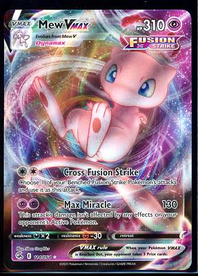 #ad #ad Pokemon Mew Vmax 114 264 Ultra Rare Fusion Strike NM $4.99