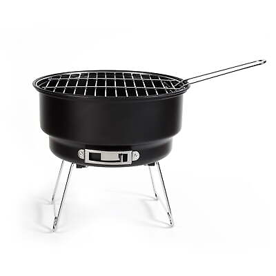 #ad 10quot; Steel Portable Camping Charcoal Grill Model 31313 Hot $19.97