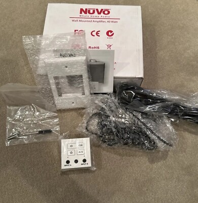 #ad Nuvo NV WA40W AMP DC Wall Mounted Amplifier New In Box. Super Useful Amp $130.00