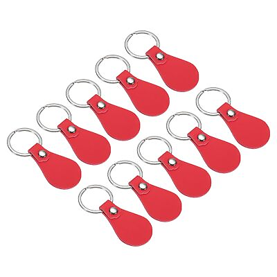 #ad PATIKIL Leather Key Fob Kit 10 Pack PU Leather Key Fob Blanks with Rivets and... $13.88