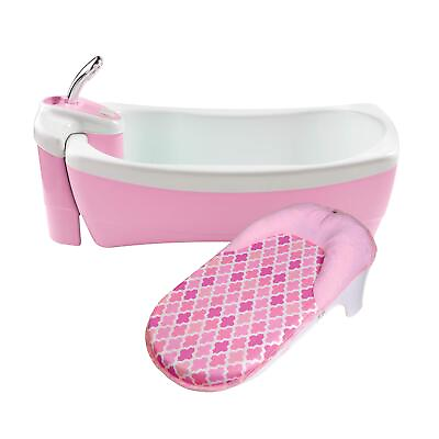 #ad Summer Lil Luxuries Whirlpool Bubbling Spa amp; Shower Pink Pink Checkers $66.33