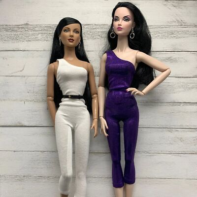 #ad One Shoulder Skinny Leg Jumpsuit for 16quot; Dolls in Solids $5.99