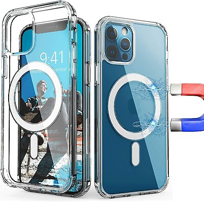 Magnetic Shockproof Hard Case For iPhone 14 13 12 11 Pro Max Mini Mag Safe Cover $8.99