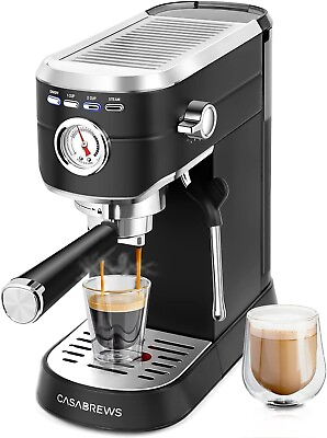 #ad Profession 20 Bar Coffee Maker with Steam Milk Frother Stainless Coffee Machine $69.00