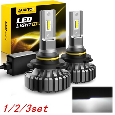 #ad 2X AUXITO 9006 Headlight LED Light Bulb Low Beam Replacement 6500K White CANBUS $28.99