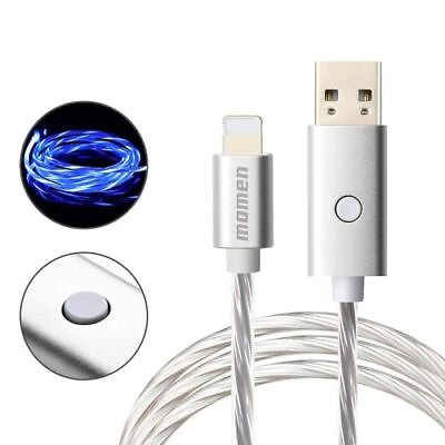 #ad iPhone Charger Cord 10ft LED Light Up Charging Cord Cool Lighting MFi Certifi... $21.96