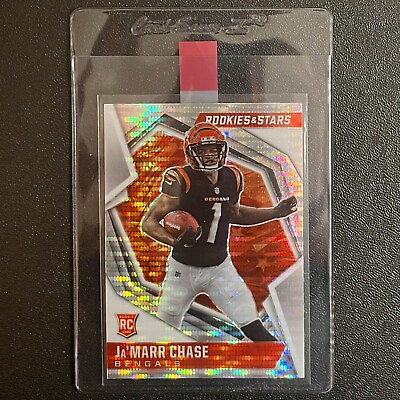 #ad 2021 Panini Rookies amp; Stars #107 Ja#x27;Marr Chase RC Silver Prizm SP Rookie Card $12.95