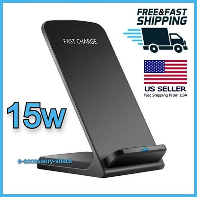 #ad Wireless Fast Charger Charging Pad Stand Dock For Samsung Galaxy iPhone Phone $8.54