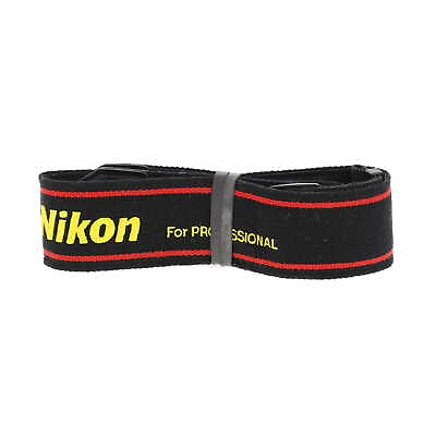#ad Nikon For Professional Neck Shoulder Strap Black with Redamp; Yellow Trim $45.00