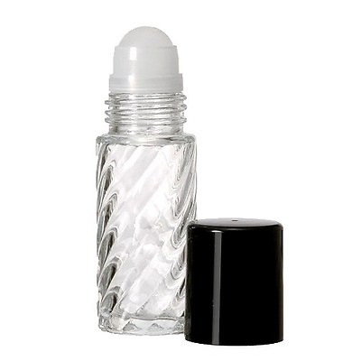 #ad 30 ml Extra LARGE 1oz. Roll On Roller Perfume Fragrance Oil Bottles Swirl 6 PACK $13.44