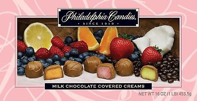 #ad Philadelphia Candies Milk Chocolate Assorted Creams Soft Centers 1 Pound Gift $23.95