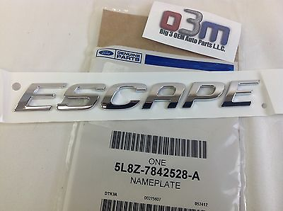 #ad 2006 2007 Ford Escape Rear Chrome quot;Escapequot; Nameplate Emblem OEM 5L8Z 7842528 A $22.69