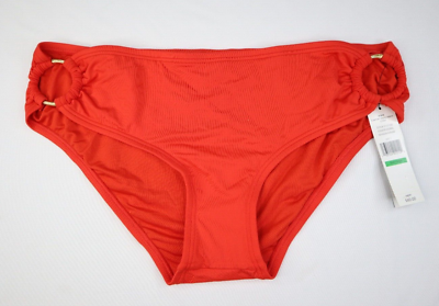 #ad Carmen Marc Valvo MULTI Classic Side Ring Bikini Swim Bottom Size Large NEW $17.99