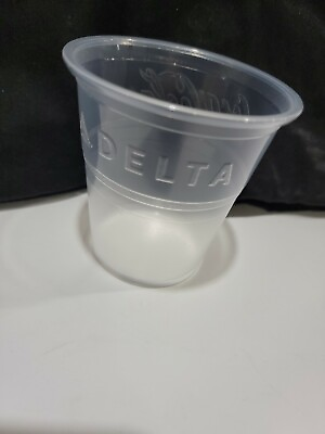 #ad #ad Delta Airlines coca cola 5oz Clear Plastic Disposable Drinking Cups 25 count new $3.99
