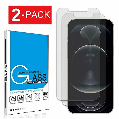 #ad For iPhone 12 13 14 15 Pro Max Mini Plus Matte Screen Protector Tempered Glass $5.55