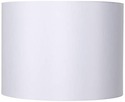 #ad White Hardback Medium Drum Lamp Shade 16quot; Wide x 12quot; High Spider Replacement $54.99