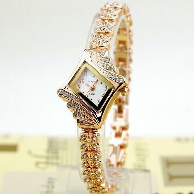 #ad Great Fashion Bracelet Wrist Watch for Woman Ladies Silver Rose Gold Luxury $1.29