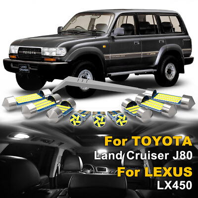 #ad 15X LED Interior Lights Canbus For TOYOTA Land Cruiser 1990 1997 Lexus LX450 $15.98