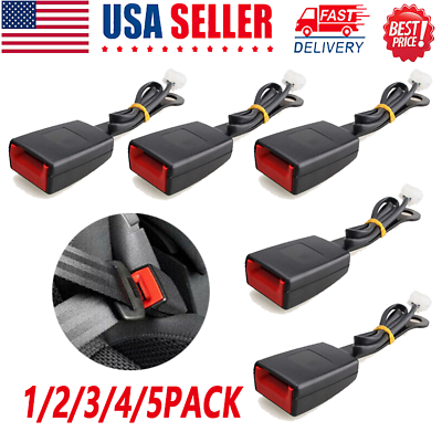 #ad Front Driver Safety Seat belt Buckle Plug Connector Warning Cable Camlock Duty $33.23