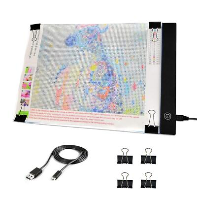 #ad A4 Diamond Painting LED Light Pad Tracing Light Board for Sketching Animation $14.99