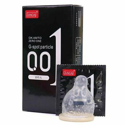 #ad 100% Guarantee 10pcs Ultra Super Thin Smooth 0.01mm Condom Penis Particle Spike $9.99