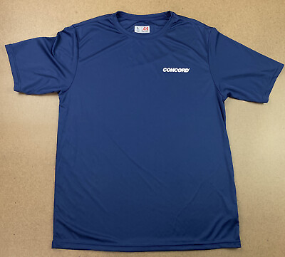 #ad A4 Concord Men#x27;s Size Large Navy Blue Cooling Performance Crew N3142 $7.49