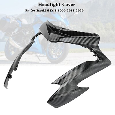 #ad Carbon Front Nose Headlight Cover Fairing For Suzuki GSX S 1000 2015 2020 F1 $79.99