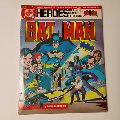 #ad 1985 Batman DC Heroes Role Playing Reference Game MAYFAIR BRAND NEW SEALED $33.00