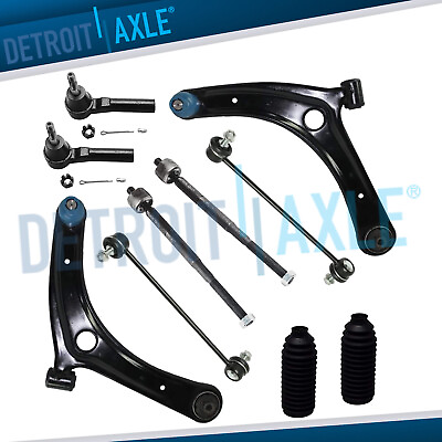 #ad Front Lower Control Arms Sway Bar Tie Rod for Dodge Caliber Jeep Compass Patriot $95.86