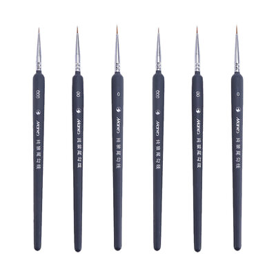 #ad 6PCS Paint Brush Set Detail Paint Brush Painting Accessories Nail Art Brushes $6.79