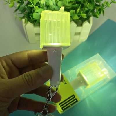 #ad Hot KPOP NCT Mini Lightstick Glow Light Stick Keychain Pendant NCT Fans Cosplay $34.32