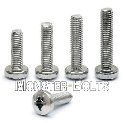#ad #10 24 Phillips Pan Head Machine Screws 18 8 A2 Stainless Steel US SAE Coarse $6.48