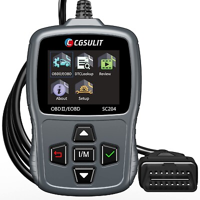 #ad CGSULIT Scan Tool SC204 OBD2 Scanner Check Engine Light Code Reader with Res... $37.90
