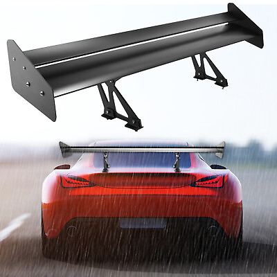 #ad Universal Rear Spoiler Wing 53#x27;#x27; Adjustable Trunk GT Style Double Deck Spoiler $67.99