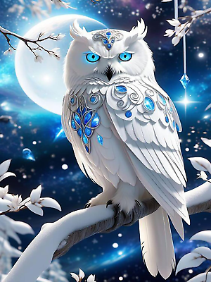 #ad Owl Diamond Painting Kits for Adults5D Diamond Art KitsMoon DIY Diamond Dots P $14.99