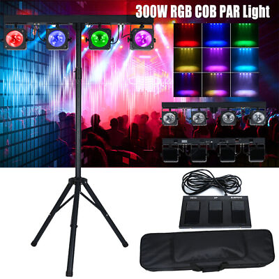 #ad 240W Par Light RGB 3 in 1 COB Stage Effect Lighting DJ Party Lightamp; Foot Counter $413.98