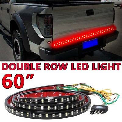 #ad #ad 60quot; Double Row LED Truck Pickup Tailgate Light Kit Bar Reverse Stop Brake Strip $17.50