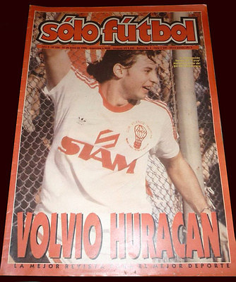 #ad HURACAN Champion 1990 RARE Solo Futbol Magazine w Poster Argentina $38.99