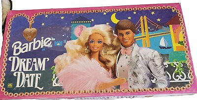 #ad Barbie Dream Date Board Game 1992 by Golden Vintage $49.99