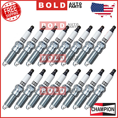 #ad Champion SET OF 16 Spark Plugs For 5.7L Hemi Chrysler Jeep RAM Dodge RE14MCC4 $54.95