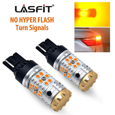 LASFIT LED Turn Signal Lights Rear 7440 7440A 7441 Amber W Canbus No Hyper Flash $36.99