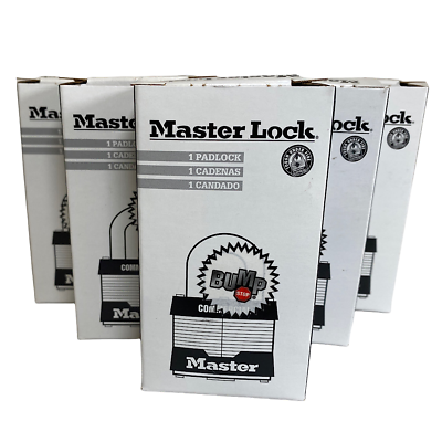 #ad Master Lock 5340006821505 Brass Keyed Alike Padlock Set of 5 $89.70