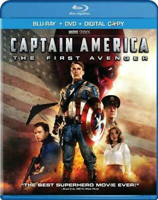 #ad Captain America: The First Avenger Two Disc Blu ray DVD Combo D VERY GOOD $4.97