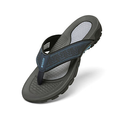 #ad Men Flip Flops Athletic Sandals Arch Support Sandal Thong Outdoor Beach Sandals $14.99