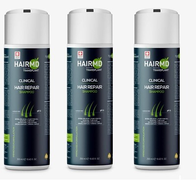 #ad 3 LOT HairMD Transplant Clinical Repair Shampo Biotin Shampoo for Hair Growth $117.00