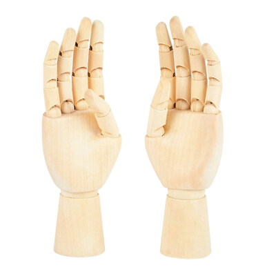 #ad 2 Wooden Hand Models Jointed Mannequin for Drawing Painting $18.04